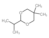 1,3-Dioxane, 5,5-dimethyl-2-(1-methylethyl)- structure