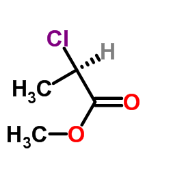 (R)-(+)-2-氯丙酸甲酯结构式