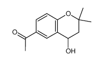 1-(3,4-Dihydro-4-hydroxy-2,2-dimethyl-2H-1-benzopyran-6-yl)ethanon Structure