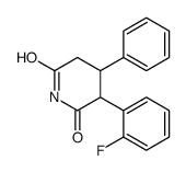 3-(2-fluorophenyl)-4-phenylpiperidine-2,6-dione结构式