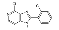 4-chloro-2-(2-chlorophenyl)-1H-imidazo[4,5-c]pyridine structure