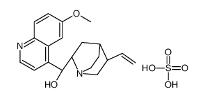 (R)-[(2S,5R)-5-ethenyl-1-azabicyclo[2.2.2]octan-2-yl]-(6-methoxyquinolin-4-yl)methanol,sulfuric acid Structure