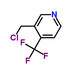 3-(chloromethyl)-4-(trifluoromethyl)pyridine structure