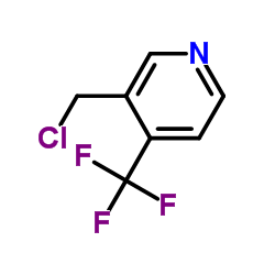 3-(chloromethyl)-4-(trifluoromethyl)pyridine结构式