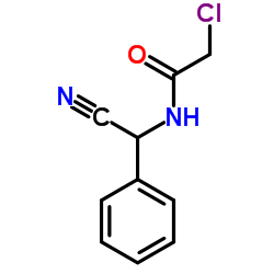 2-Chloro-N-[cyano(phenyl)methyl]acetamide Structure
