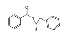 N-benzoyl phenyl-2 methyl-3 aziridine cis结构式
