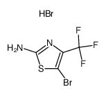 5-bromo-4-trifluoromethyl-2-thiazolyl ammonium bromide Structure