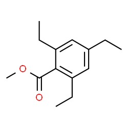 Benzoic acid, 2,4,6-triethyl-, Me ester (4CI) Structure