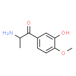 1-Propanone,2-amino-1-(3-hydroxy-4-methoxyphenyl)-结构式