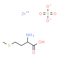 hydrogen (DL-methioninato-N,O,S)[sulphato(2-)-O]zincate(1-)结构式