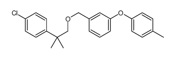 3-(4-Methylphenoxy)benzyl 2-(4-chlorophenyl)-2-methylpropyl ether结构式
