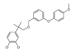 1,2-dichloro-4-[1-[[3-(4-methoxyphenoxy)phenyl]methoxy]-2-methylpropan-2-yl]benzene Structure