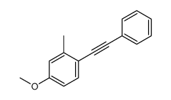 Benzene, 4-methoxy-2-methyl-1-(phenylethynyl)- (9CI) structure