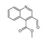 methyl 3-formylquinoline-4-carboxylate结构式