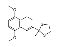 2-(5,8-dimethoxy-3,4-dihydronaphthalen-2-yl)-2-methyl-1,3-dithiolane Structure
