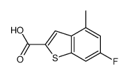 6-fluoro-4-methyl-1-benzothiophene-2-carboxylic acid结构式