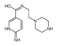 6-amino-N-(2-piperazin-1-ylethyl)pyridine-3-carboxamide Structure