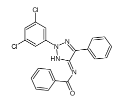 N-[2-(3,5-dichlorophenyl)-5-phenyltriazol-4-yl]benzamide结构式