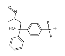 [2-hydroxy-2-phenyl-2-[4-(trifluoromethyl)phenyl]ethyl]methylnitrosamine结构式