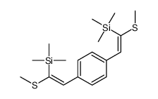 trimethyl-[1-methylsulfanyl-2-[4-(2-methylsulfanyl-2-trimethylsilylethenyl)phenyl]ethenyl]silane结构式