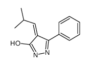 4-(2-methylpropylidene)-3-phenyl-1H-pyrazol-5-one Structure