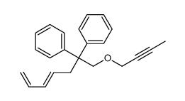 (1-but-2-ynoxy-2-phenylhepta-4,6-dien-2-yl)benzene Structure