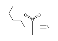 2-methyl-2-nitroheptanenitrile结构式
