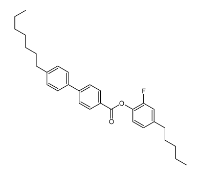 2-fluoro-4-pentylphenyl 4'-heptyl[1,1'-biphenyl]-4-carboxylate结构式