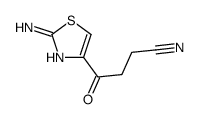 4-(2-amino-1,3-thiazol-4-yl)-4-oxobutanenitrile结构式