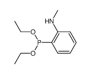N-methylaminobenzenephosphonous acid diethyl ester结构式