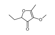 2-ethyl-4-methoxy-5-methylfuran-3(2H)-one结构式