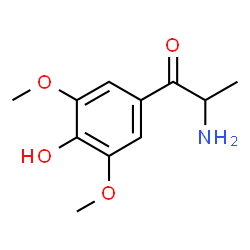 1-Propanone,2-amino-1-(4-hydroxy-3,5-dimethoxyphenyl)- Structure
