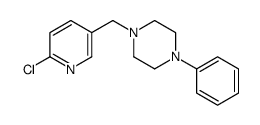 1-[(6-CHLORO-3-PYRIDINYL)METHYL]-4-PHENYLPIPERAZINE结构式
