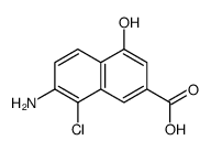 7-Amino-8-chloro-4-hydroxy-2-naphthoic acid Structure