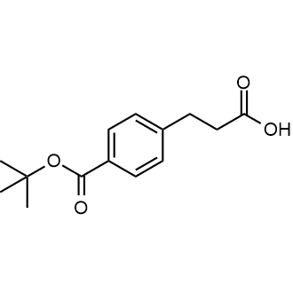 3-(4-(tert-Butoxycarbonyl)phenyl)propanoicacid Structure