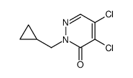 3(2H)-Pyridazinone, 4,5-dichloro-2-(cyclopropylmethyl) Structure