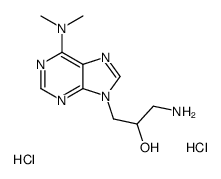 1-amino-3-[6-(dimethylamino)purin-9-yl]propan-2-ol,dihydrochloride Structure