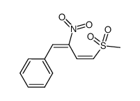 (1E,3Z)-(4-methanesulfonyl-2-nitrobuta-1,3-dien-1-yl)benzene Structure