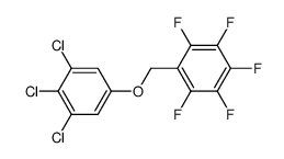 1,2,3,4,5-Pentafluoro-6-(3,4,5-trichloro-phenoxymethyl)-benzene结构式