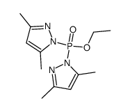 O-ethylphosphoric acid bis(3,5-dimethyl)pyrazolide结构式