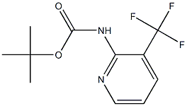 (3-Trifluoromethyl-pyridin-2-yl)-carbamic acid tert-butyl ester结构式