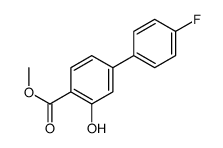 Methyl 4'-fluoro-3-hydroxy-4-biphenylcarboxylate结构式