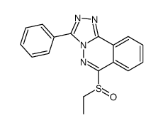 1,2,4-Triazolo(3,4-a)phthalazine, 6-(ethylsulfinyl)-3-phenyl- Structure