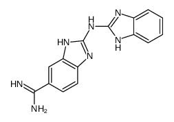 2-(1H-benzimidazol-2-ylamino)-3H-benzimidazole-5-carboximidamide结构式