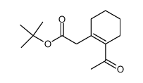 1,1-dimethylethyl 2-acetylcyclohexene-1-acetate Structure