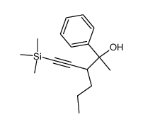 2-Phenyl-3-trimethylsilanylethynyl-hexan-2-ol Structure
