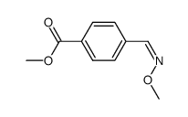 4-carbomethoxy-benzaldehyde O-methyl-cis-oxime Structure