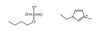 1-ethyl-3-methylimidazolium n-butyl sulfate结构式