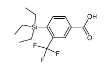 4-triethylsilyl-3-(trifluoromethyl)benzoic acid Structure