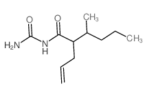 Hexanamide,N-(aminocarbonyl)-3-methyl-2-(2-propen-1-yl)-结构式